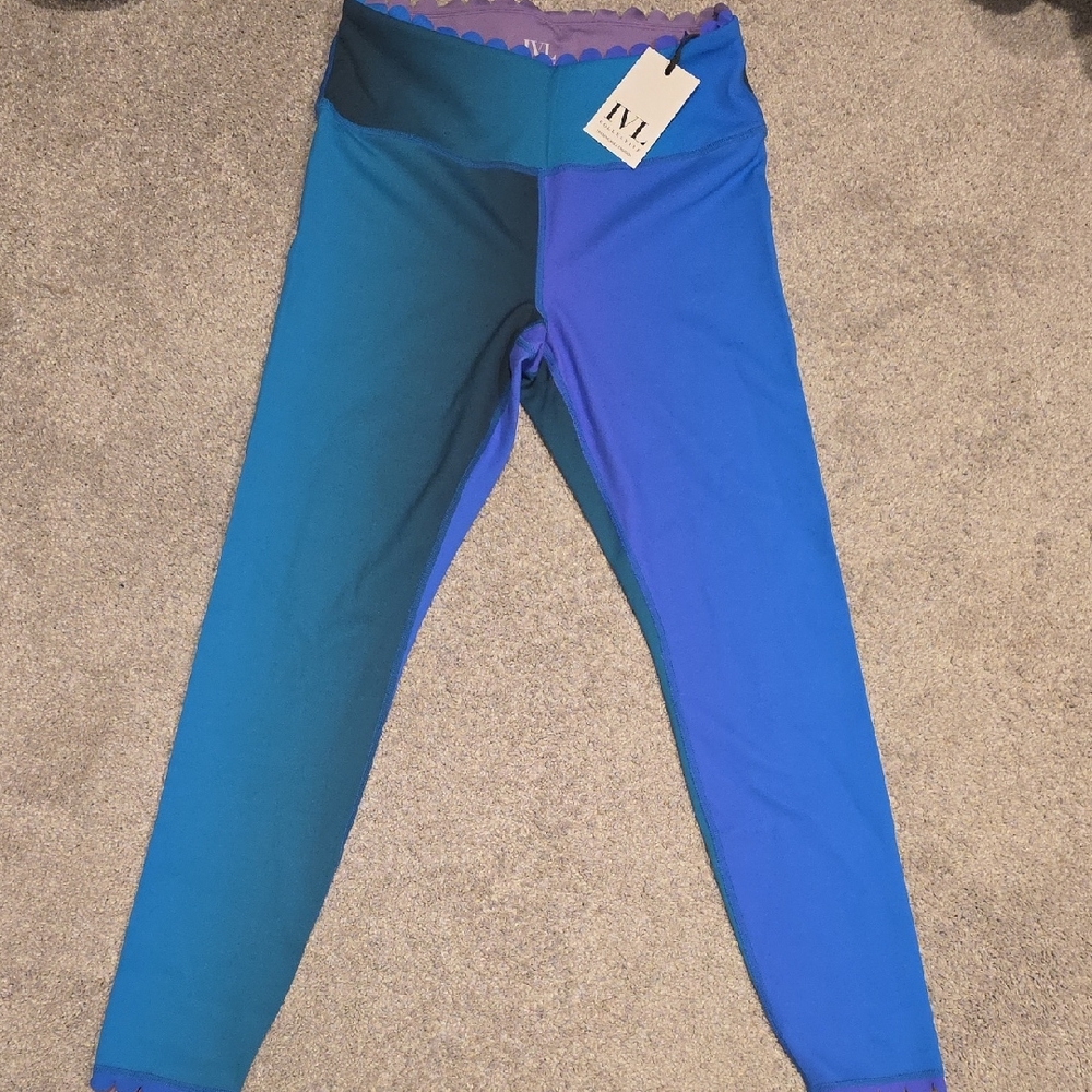 IVL Collective Blue Ombre Leggings